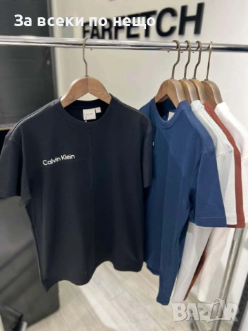 Calvin Klein Мъжка Тениска👕Мъжка Блуза С Къс Ръкав - Различни Цветове Код Urban6, снимка 7 - Тениски - 53666256
