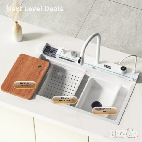 ✨ Умна кухненска мивка с изтеглящ се кран – лукс и функционалност в едно!, снимка 2 - Други - 53478435