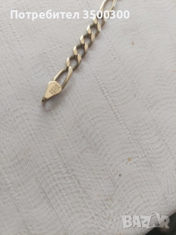 Продавам златна гривна 10гр /14 к. дължина 25 см. цената е 135 лв за грам, снимка 2 - Гривни - 51785271
