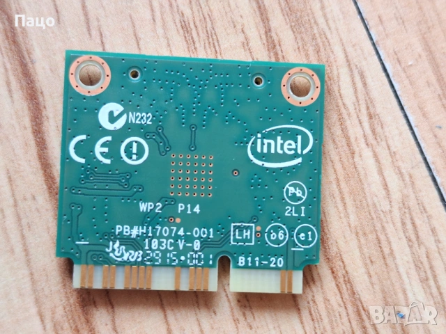 Intel Dual Band Wireless Ac 7260 Wlan Wifi 7260hmw Mini-pci Express Card, снимка 2 - Лаптоп аксесоари - 53485594