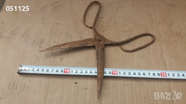 кована възрожденска абаджийска ножица , снимка 6 - Антикварни и старинни предмети - 53026200