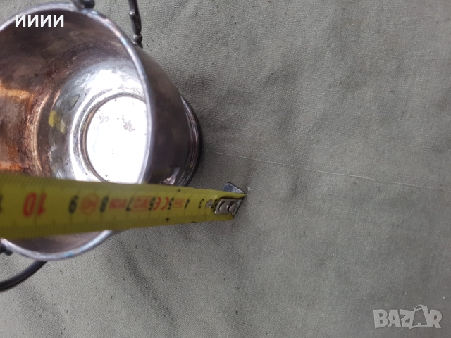 Посребрена чаша , снимка 3 - Антикварни и старинни предмети - 52378944