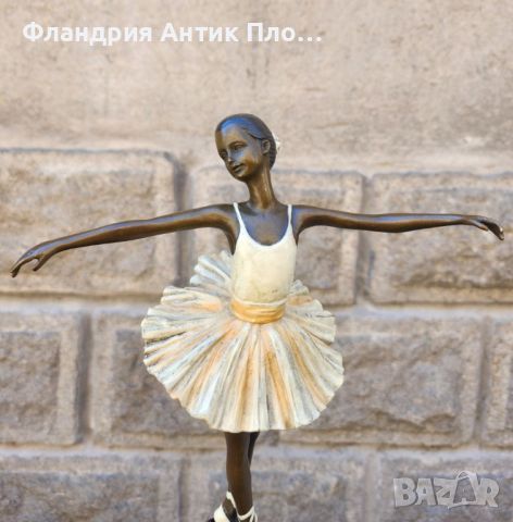 Бронзова статуетка - Балерина, снимка 3 - Статуетки - 46363177