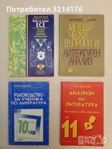 Анализи по литература за 11. клас - Иван Инев