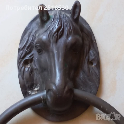 Старинно бронзово чукало за врата , снимка 6 - Антикварни и старинни предмети - 50935132