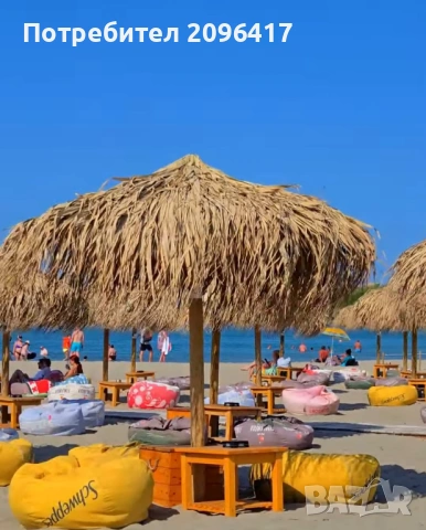 Плажен чадър с палмова шапка, снимка 6 - Друго търговско оборудване - 53993672