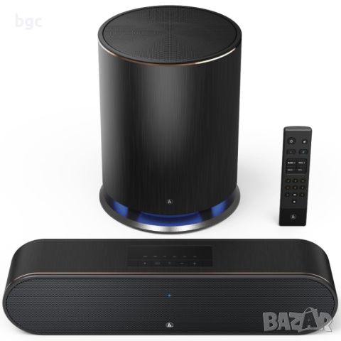 Висок Клас 300W Wireless Система Hama 2.1 SIRIUM Smart Slim, Subwoofer wireless, Черен, снимка 1 - Аудиосистеми - 46376358