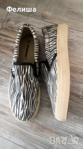 Еспадрили Десен Зебра / Мъхесто Покритие, снимка 2 - Дамски ежедневни обувки - 50308970