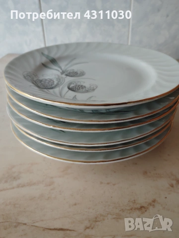 Нови различни комплекти чинии по 6 бр.от 80-те години, снимка 11 - Чинии - 54211873