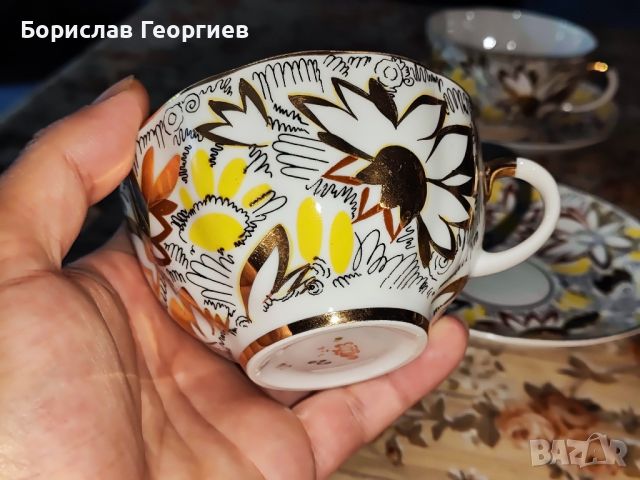 Руски порцеланови чаши ЛФЗ, снимка 6 - Чаши - 46240090