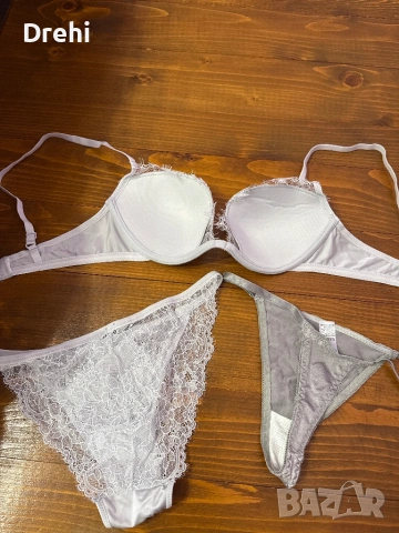Дамски комплект сутиен 75б и бикини и прашки Размер М , снимка 2 - Бельо - 53896032
