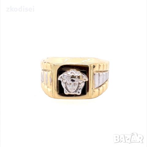 Златен мъжки пръстен 4,26гр. размер:60 14кр. проба:585 модел:24244-1, снимка 1 - Пръстени - 46052520