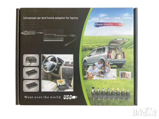 Универсален адаптер с множество сменяеми накрайници и USB порт, снимка 7 - Други стоки за дома - 52094083