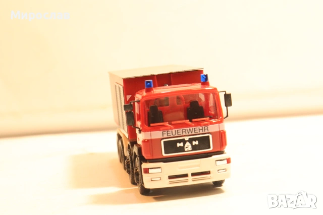 HERPA H0 1/87 МAN КАМИОН ПОЖАРНА МОДЕЛ КОЛИЧКА, снимка 5 - Колекции - 54216021