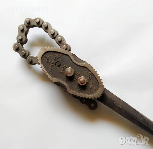 НОВ ОРИГИНАЛЕН НЕМСКИ ТРЪБЕН ВЕРИЖЕН КЛЮЧ DROP FORGED STEEL. ВЕРИЖНИ КЛЮЧОВЕ +, снимка 7 - Ключове - 51631839