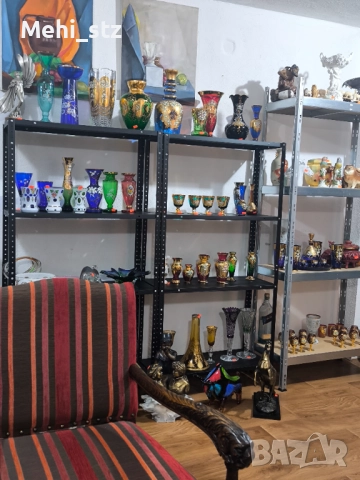 Бохемия ваза., снимка 5 - Антикварни и старинни предмети - 52988052