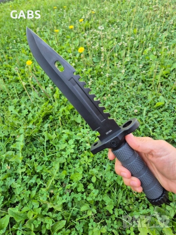 Тактически нож с кания,компас,запалка,точило и свирка, 2518А, снимка 6 - Ножове - 51547164