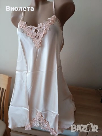 Сатенена нощница, снимка 5 - Нощници - 43522778