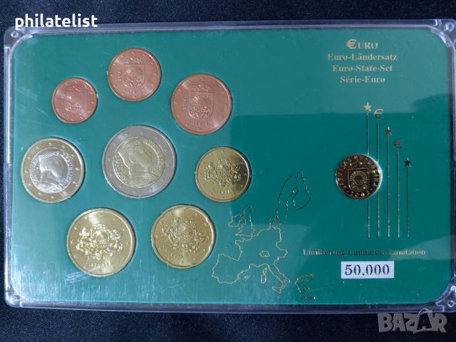 Латвия 2014 - Евро сет + 1 Santims Латвия  , 9 монети