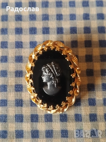 стара брошка Камея, снимка 2 - Други - 54088098