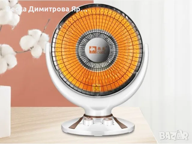 Преносим настолен електрически нагревател + функция вентилатор DN2, снимка 10 - Вентилатори - 50396001