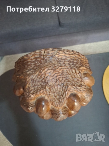 Африканска дървена маска, снимка 3 - Статуетки - 51892527