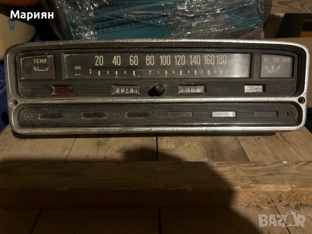  „Ретро табло с километраж MERA-PAFAL 180 km/h“, снимка 2 - Антикварни и старинни предмети - 53868727