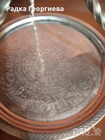 Месингов поднос, снимка 3 - Други ценни предмети - 52379318
