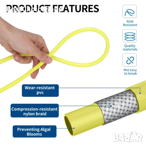 10М Високоналягане маркуч 180 бара за почистване на канали с Ригидни + Въртящи дюзи, снимка 5 - Други инструменти - 54179779