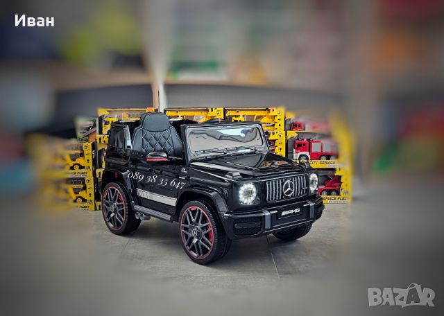 ТОП ЦЕНА!НОВО!Акумулаторен джип MERCEDES G63 с 12Vбатерия,EVA гуми,USB, снимка 1 - Електрически играчки - 46064800