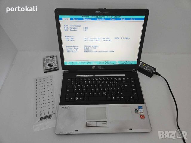 Лаптоп Fujitsu Amilo Pi 2530 / Intel Core 2 Duo T7250 / 2GB / 250GB + 500GB, снимка 2 - Лаптопи за дома - 46261991