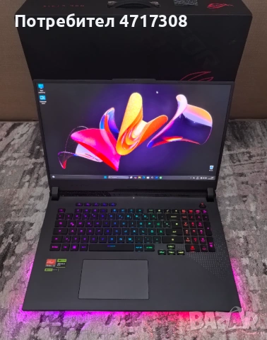Нов ASUS ROG Strix G17 17.3” QHD 240Hz, Ryzen 9 7845HX, RTX 4060, 16GB