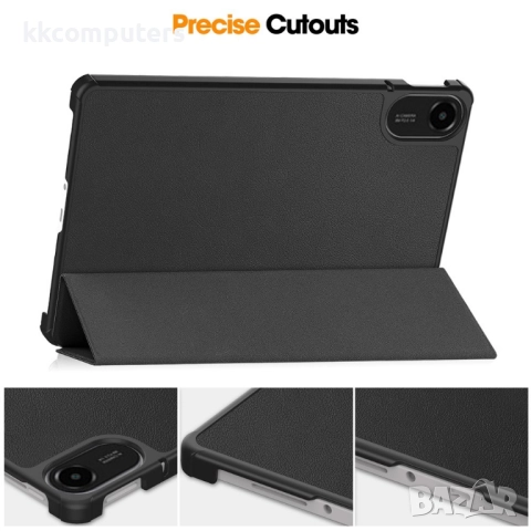 Калъф + Протектор за Xiaomi Redmi Pad 2 със Стойка| Висококачествен PU Кожа и PC | Анти-Ударна Защит, снимка 12 - Калъфи, кейсове - 52144018
