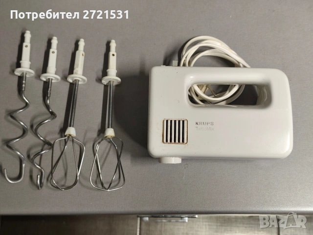 Миксер Krups с два комплекта бъркалки , снимка 2 - Миксери - 53915304