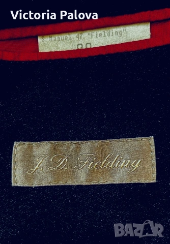 Луксозно черно кашмирено сако J.D. Fielding 100% кашмир, снимка 9 - Сака - 53990960