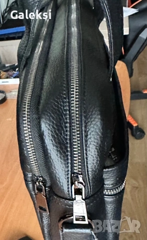 Мъжка елегантна офис чанта за лаптоп 15”/Бизнес куфарче от естест. кожа!, снимка 14 - Чанти - 53481102