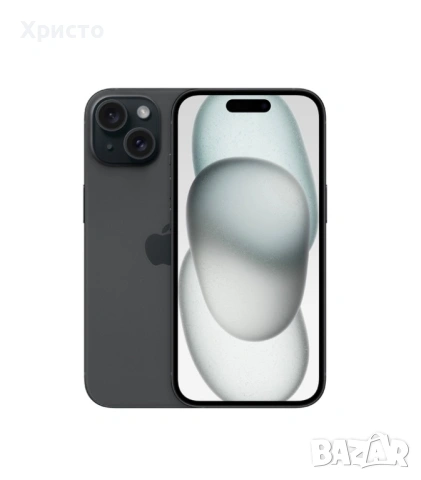 НОВ!!! Apple iPhone 15, 128GB, 5G, Black + подарък оригинален адаптер, снимка 2 - Apple iPhone - 53409568