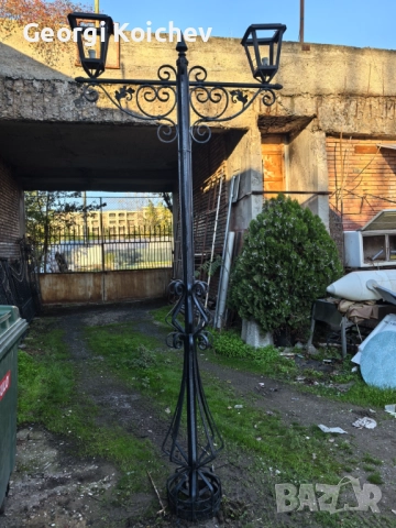 оградни пана ковано желязо масивни ;портал / колони / фенери, снимка 4 - Огради и мрежи - 52615832