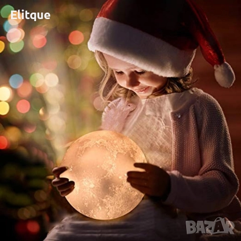 LED 3D лампа-луна с дистанционно управление TV848, снимка 11 - Лед осветление - 52863879