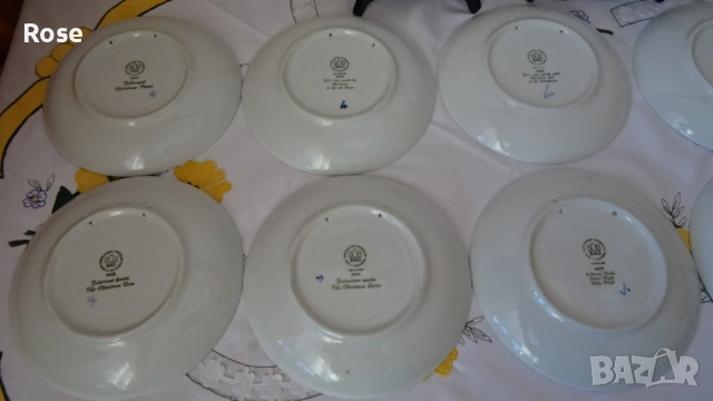 Предлагам поредица 12 броя  чинии Vintage Копенхаген Дания B&G  , снимка 11 - Антикварни и старинни предмети - 52337359