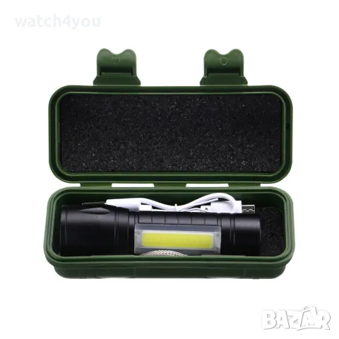 НОВ МОЩЕН LED ФЕНЕР CREE СЪС ZOOM ФУНКЦИЯ,СОС 3 РЕЖИМА,ПРЕЗАРЕЖДАЕМ,USB КАБЕЛ. ФЕНЕРЧЕ ФЕНЕРИ FLASH, снимка 11 - Къмпинг осветление - 42254114