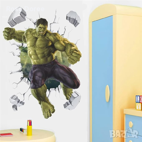 Hulk Хълк Декор за Стена Стикер , снимка 2 - Други - 44967526