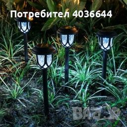 Соларна лампа за градина "уникален дизайн и визия" модел 2024 - 1 бр, снимка 1 - Външни лампи - 45623773