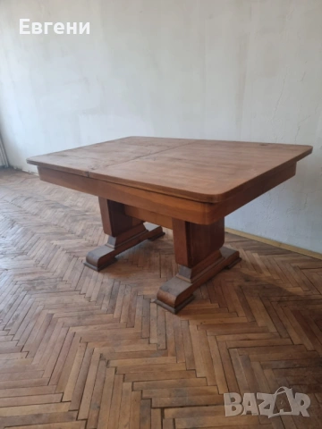 Дървена разтегателна маса, снимка 4 - Маси - 54100668