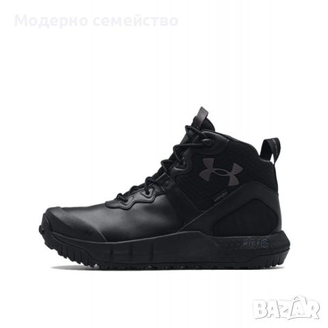 Мъжки зимни обувки under armour microg valsetz mid leather waterproof tactical boots, снимка 4 - Мъжки боти - 46651485