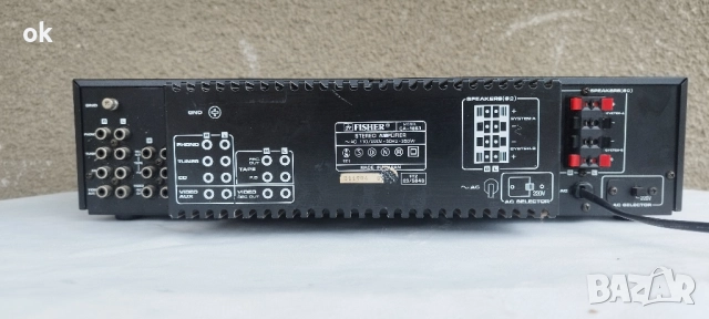усилвател fisher ca 1863 , снимка 3 - Ресийвъри, усилватели, смесителни пултове - 52493915