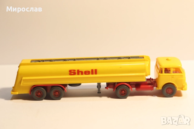 WIKING H0 1/87 MAN SHELL ЦИСТЕРНА КАМИОН МОДЕЛ КОЛИЧКА, снимка 4 - Колекции - 52446502