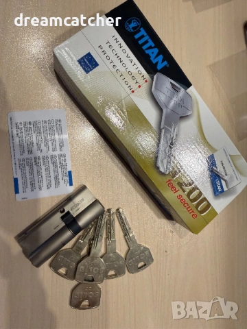 Немски патрон / вложка за врата с висока сигурност Титан Т200 87мм (46/31мм), снимка 3 - Други - 54140335