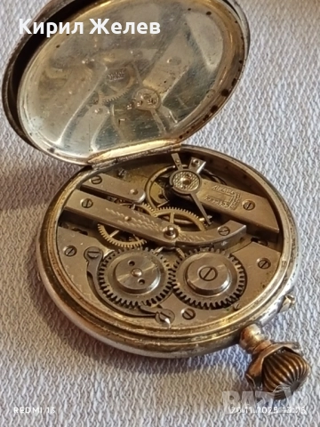 Сребърен джобен часовник рядък с много печати By lindre за КОЛЕКЦИЯ 52273, снимка 10 - Антикварни и старинни предмети - 52478710