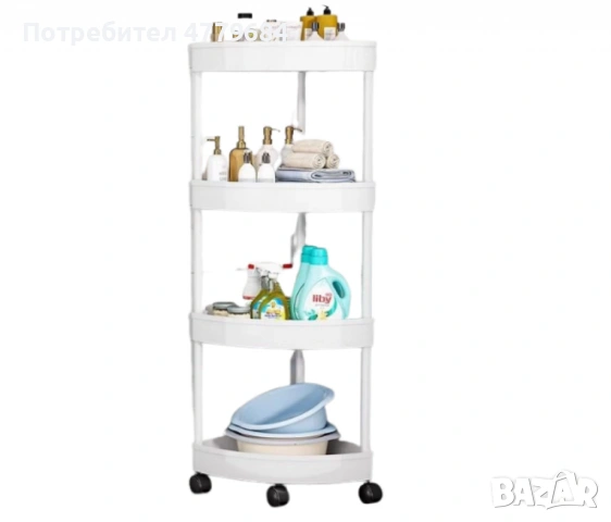 Ъглова въртяща се поставка Corner Storage Rack – максимално използване на всеки сантиметър пространс, снимка 3 - Органайзери - 54000758